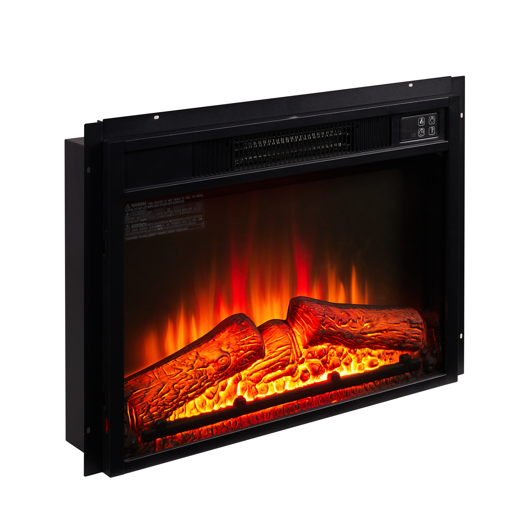 Wrought Studio™ Electric Fireplace Insert 18": 120V, 1400W, Overheating